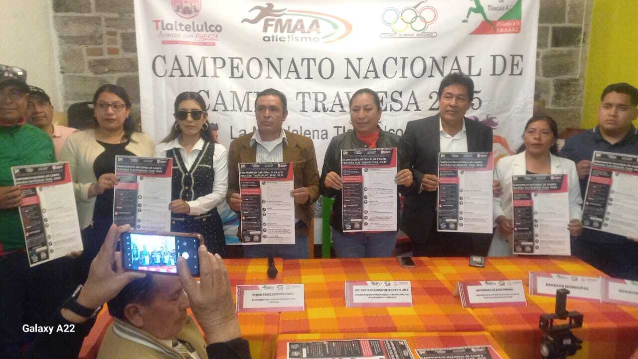 La Magdalena Tlatelulco será sede del Campeonato Nacional de Campo Traviesa La presidenta municipal de La Magdalena Tlatelulco, Roció Claudia Meléndez Pluma encabezó una rueda de prensa para anunciar la realización del Campeonato Nacional de Campo Traviesa, un evento deportivo de alto nivel que atraerá a corredores de todo el país